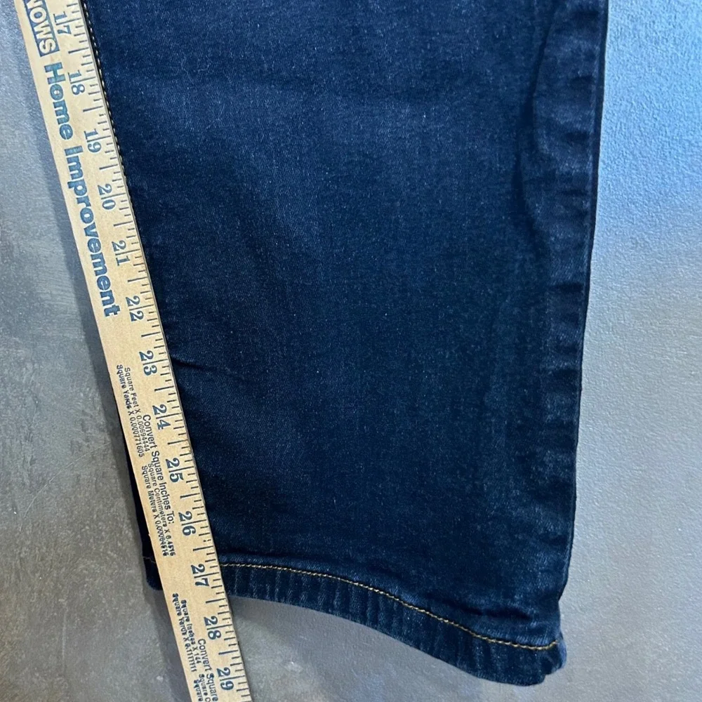 HB Harbor Bay‎ Men's Dark Wash Denim Jeans Continuous Comfort Waistband 46x30